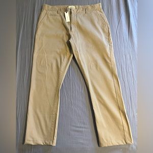 NWT Taylor Stitch Democratic Organic Ash Chinos 36x30